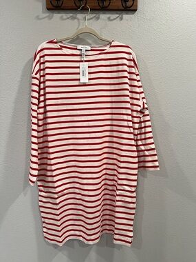 SPANX Cotton Boatneck Mini Dress w/pockets